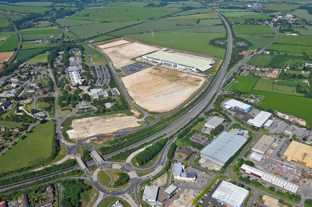 Aerial photo of Coop Warehouse