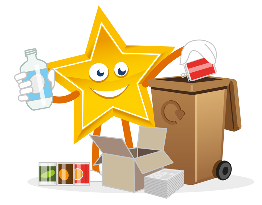 Brown Bin Recycling Star