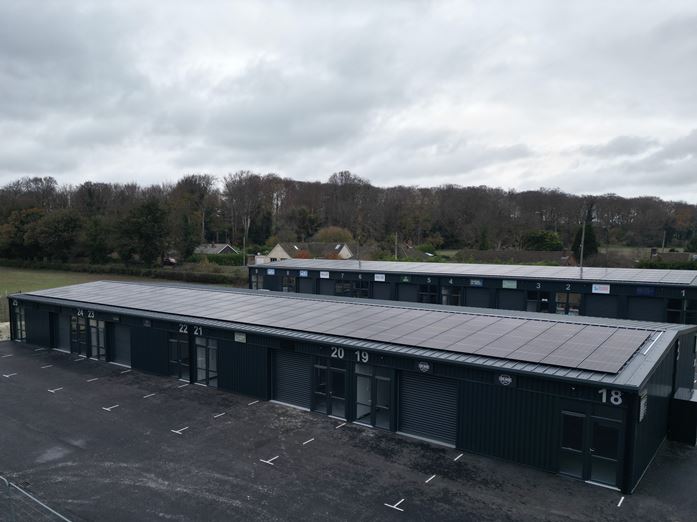 Solar Panels at Grateley Business Park