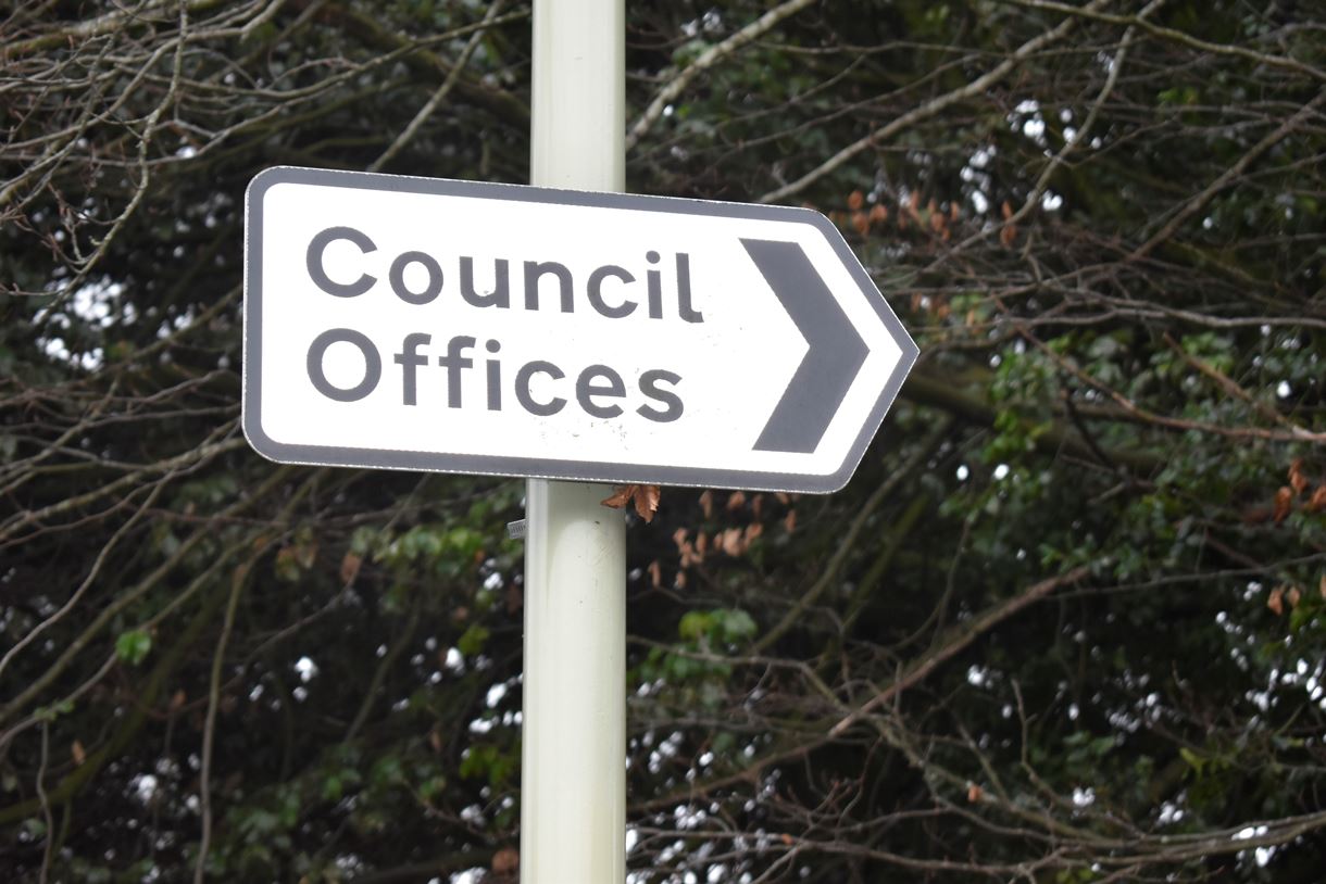 Council offices sign outside Beech Hurst