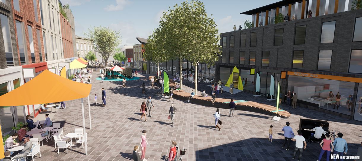 Andover Masterplan the Chantry centre public space