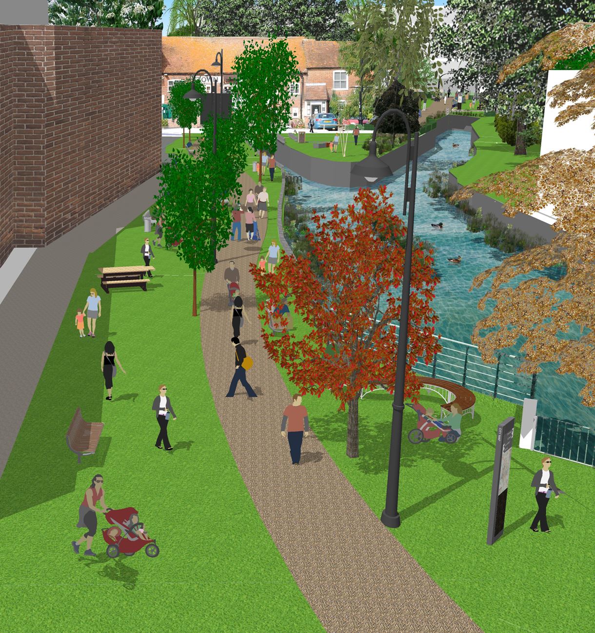 Town Mills riverside park