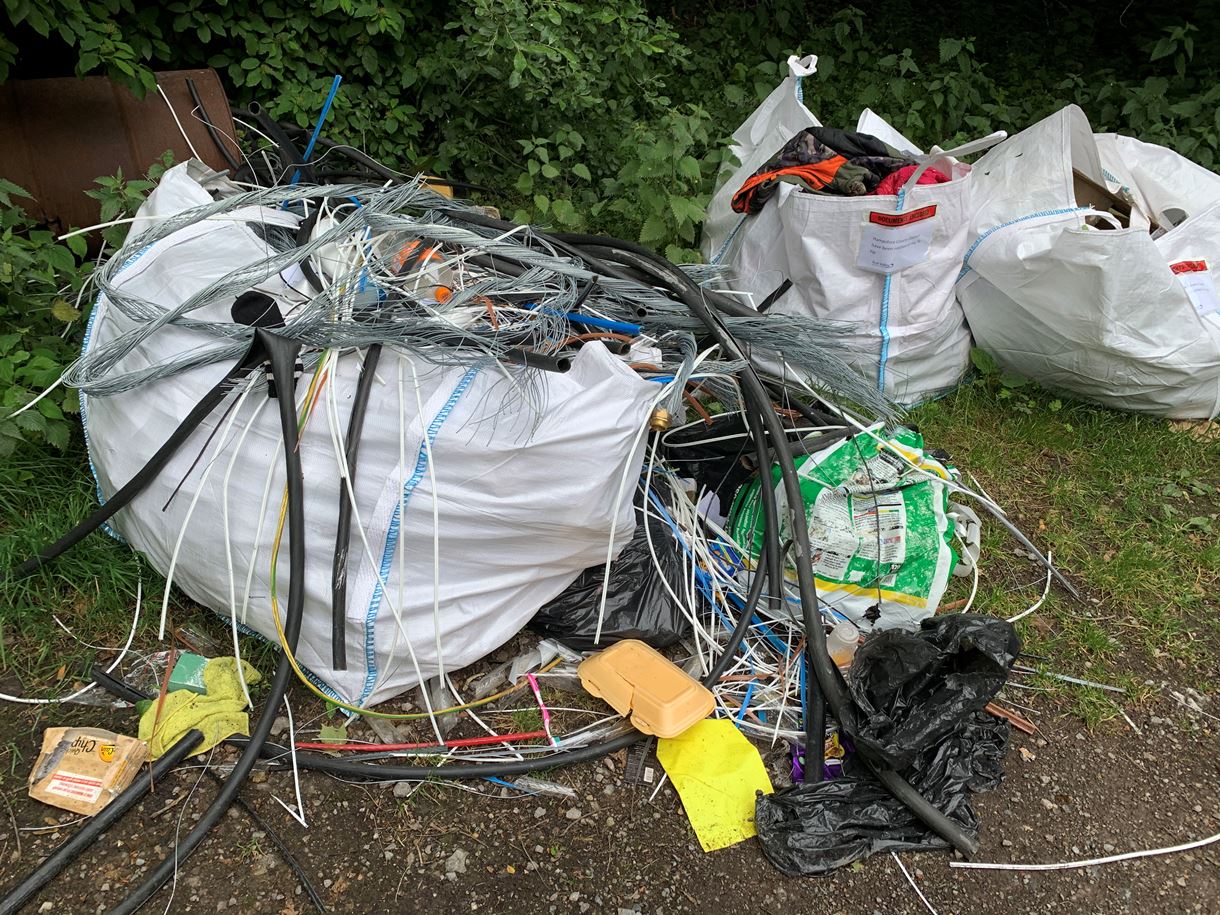 Matthews fly-tip in Stoneymarsh