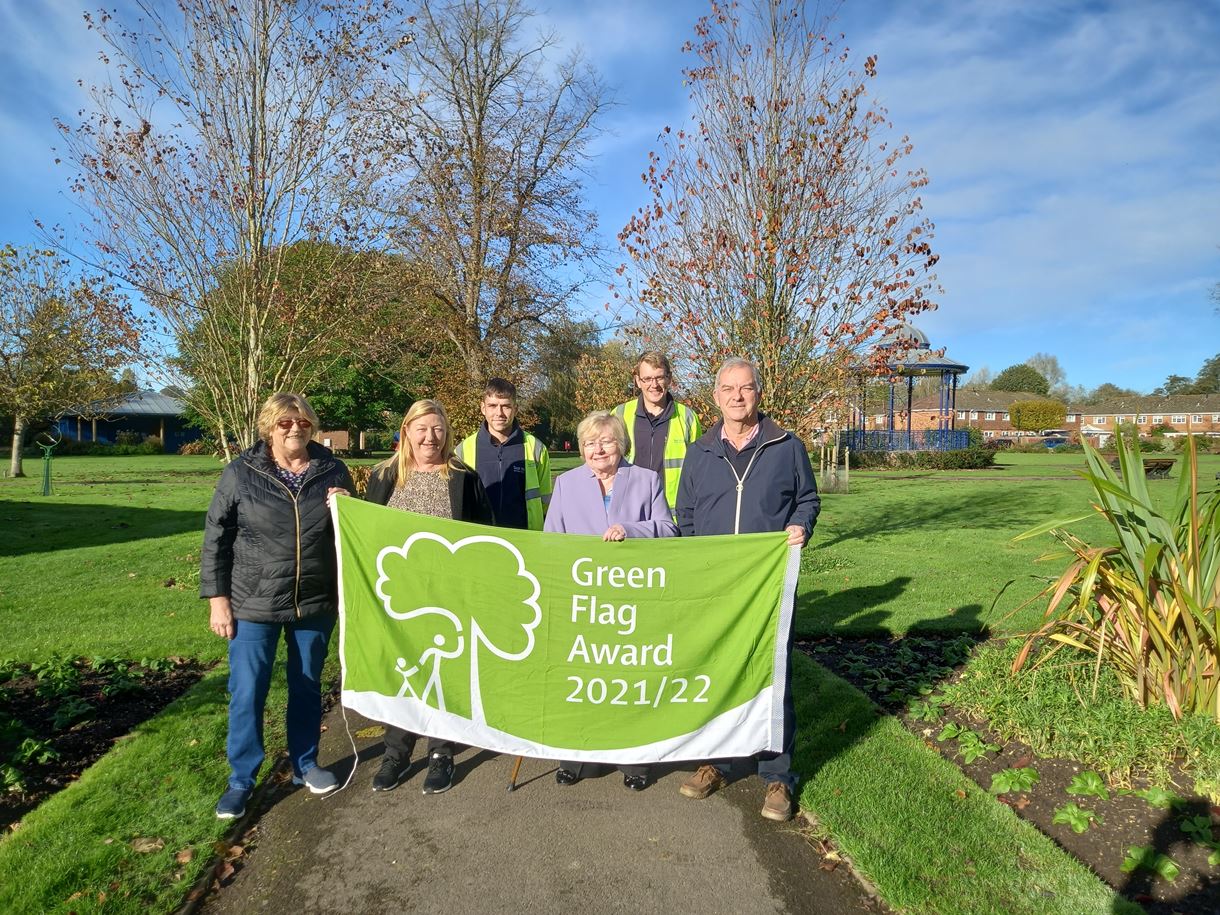 Green Flag Award being celebrated in Romsey’s War Memorial Park.