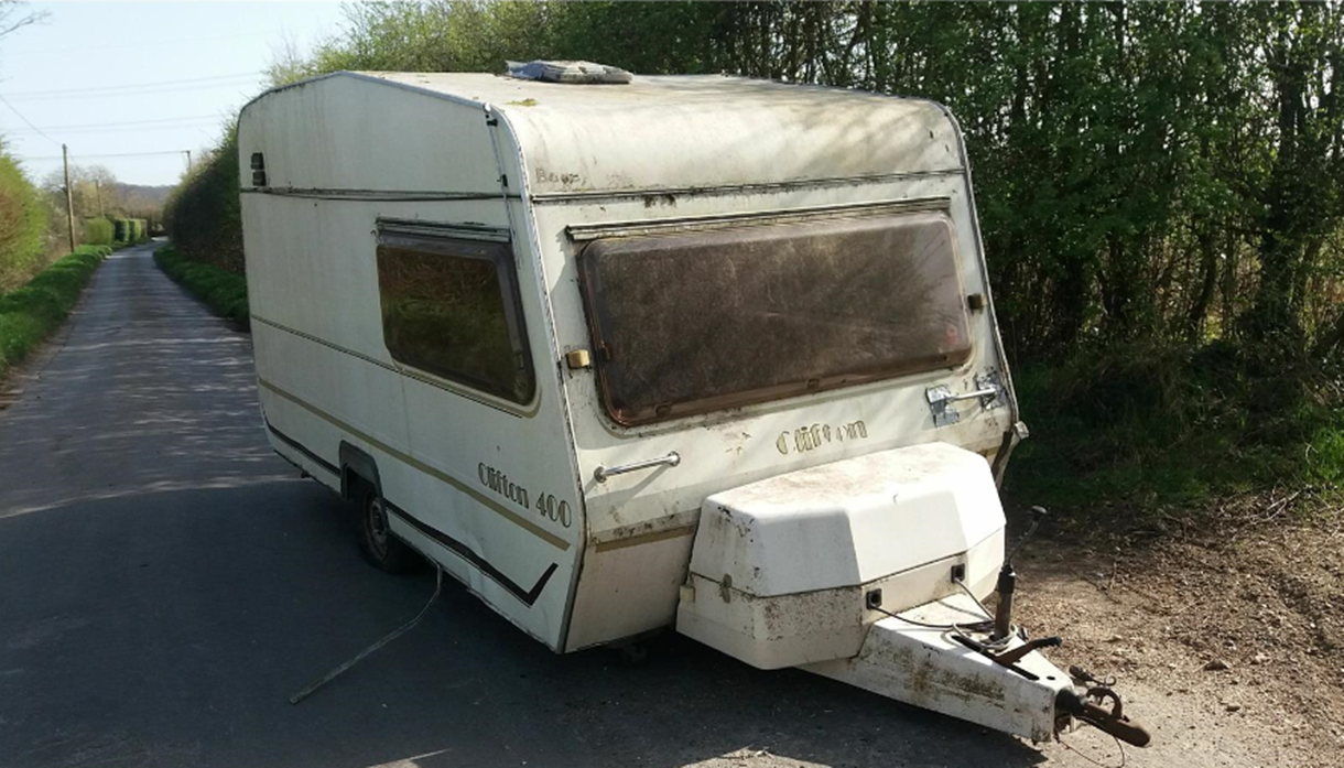 TVBC vs Stone & Mukoyi Fly-tipped caravan