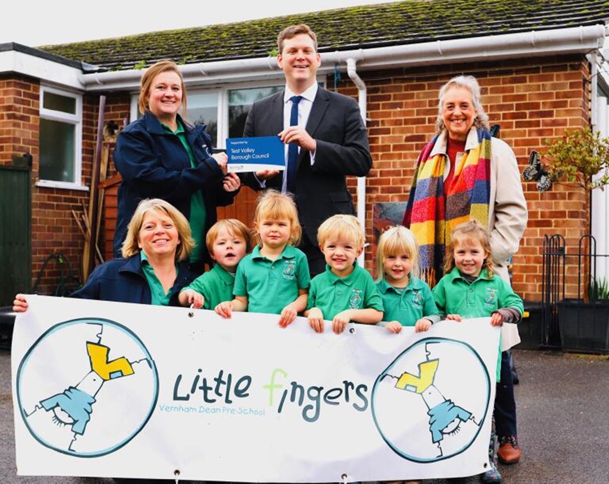 Cllr Phil North at Little Fingers Pre school