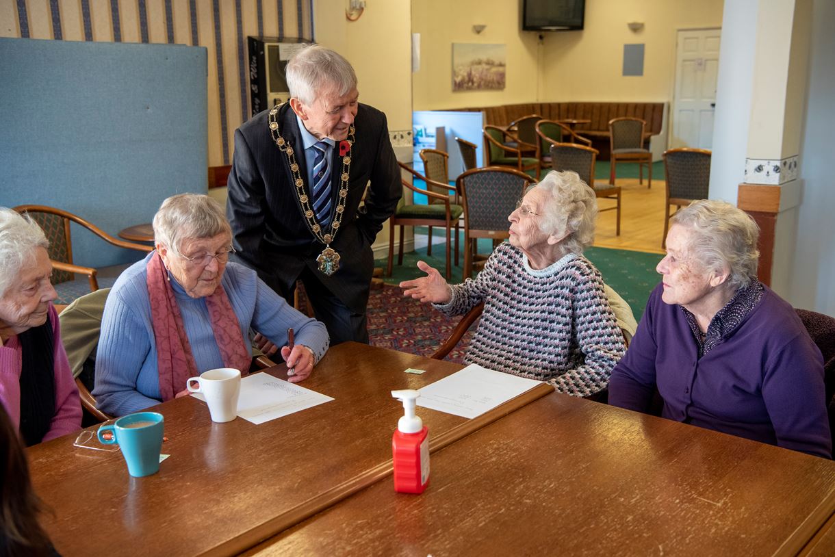 Test Valley Mayor Cllr Alan Dowden attended the visit by the Countess of Wessex - Chris Pearsall