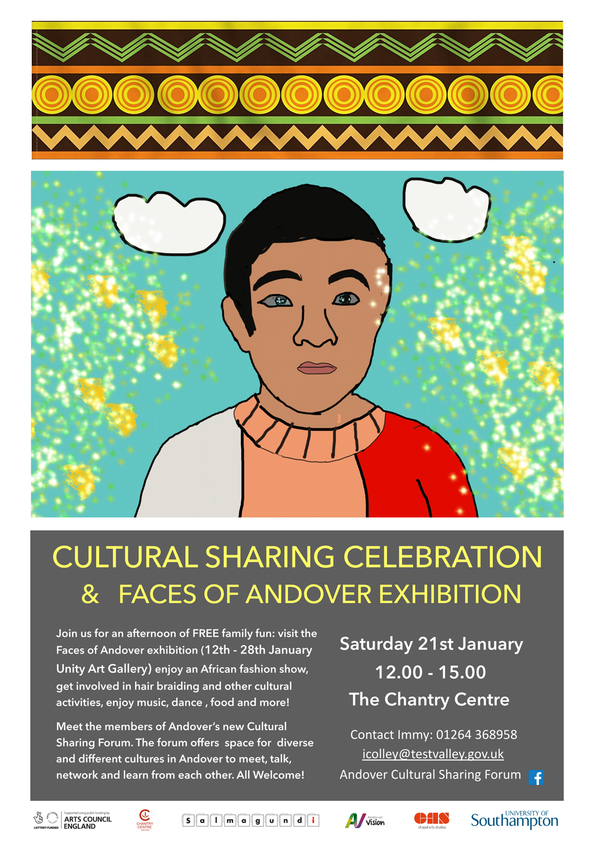 Cultural sharing celebration poster