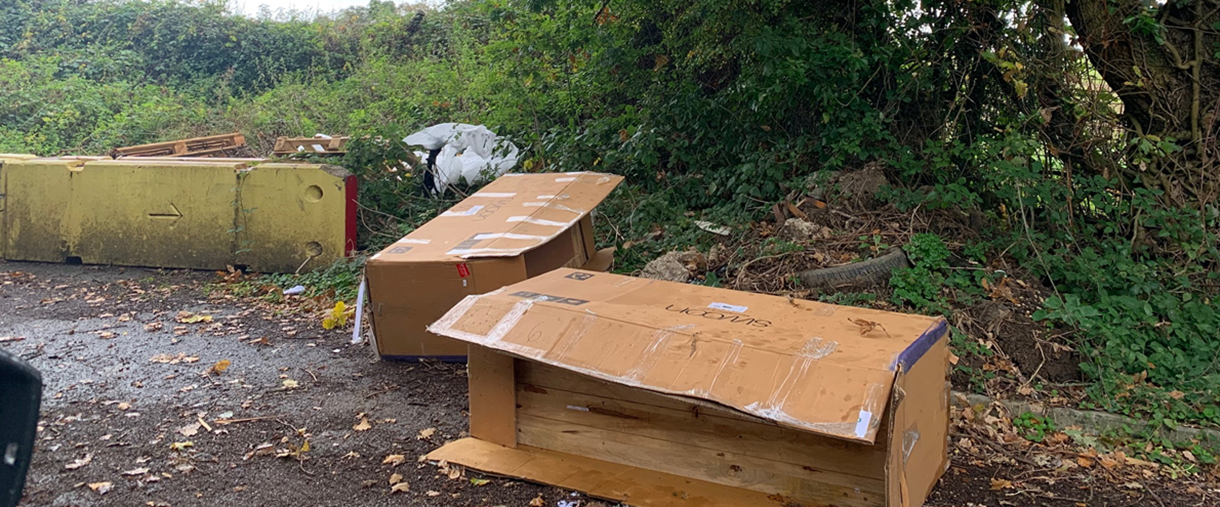 Fly tip in Misslebrook Lane