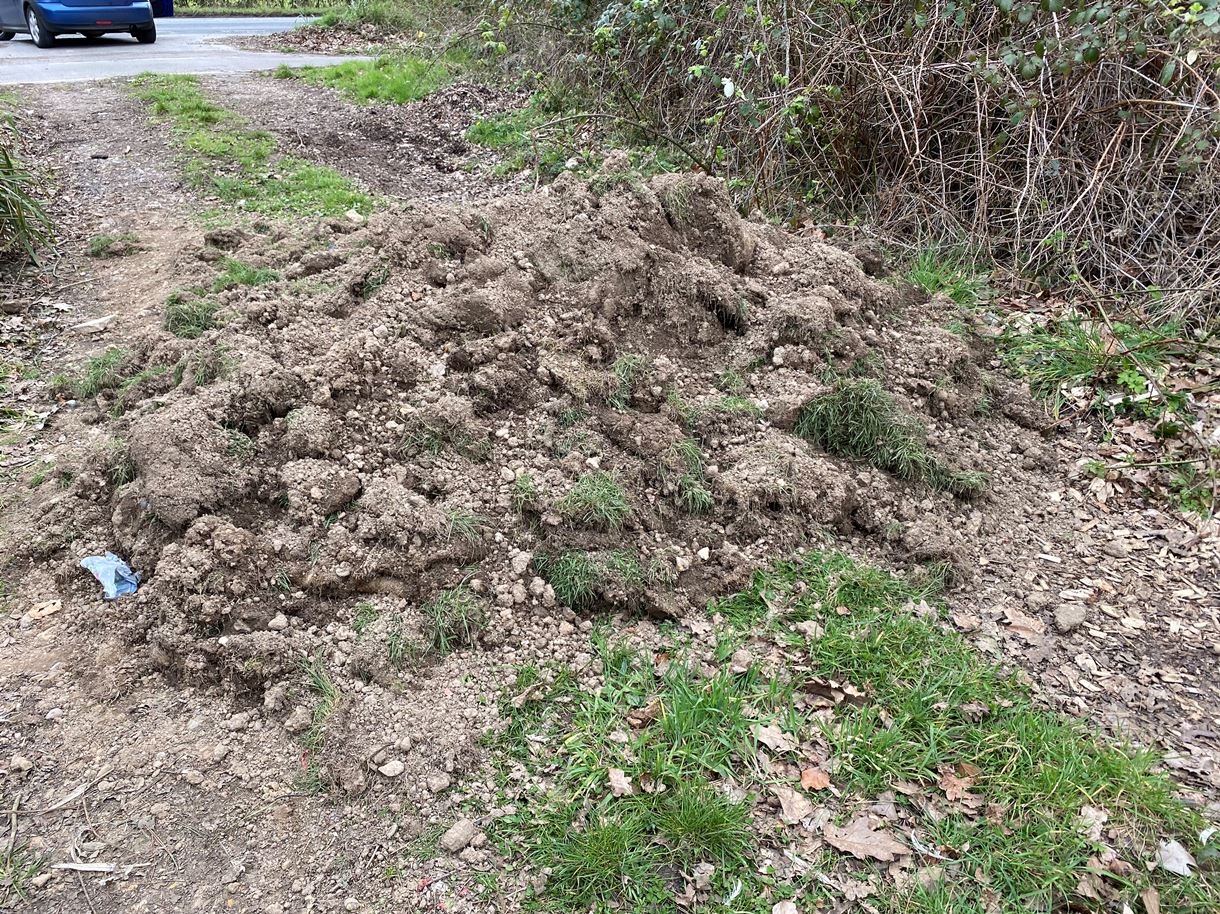 Castle Lane flytip North Baddesley