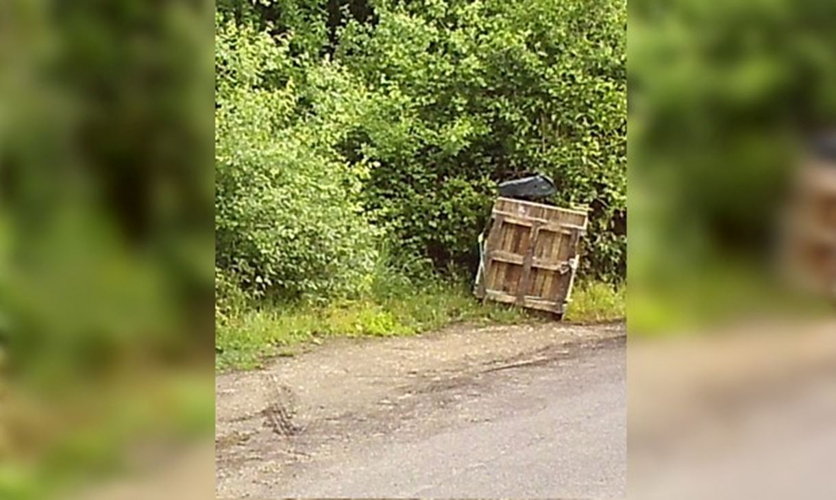 Station Road, Lee, fly tip