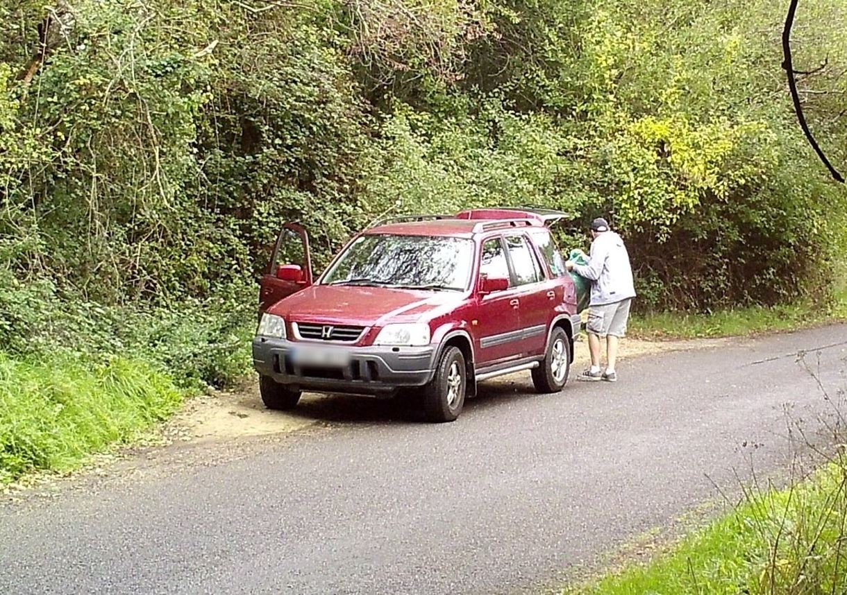 Fly-tip near Romsey