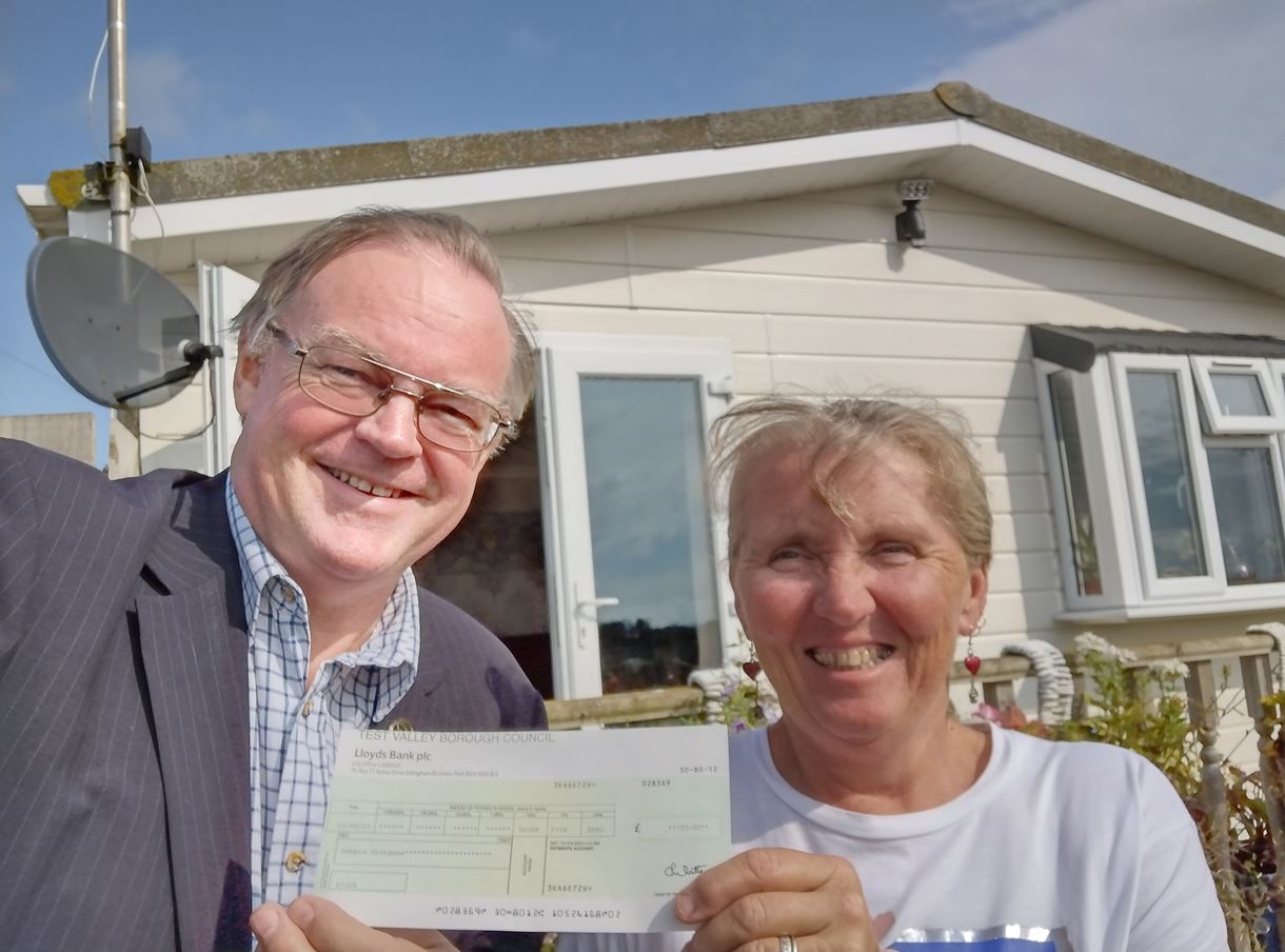 Boardwalk Cheque presentation