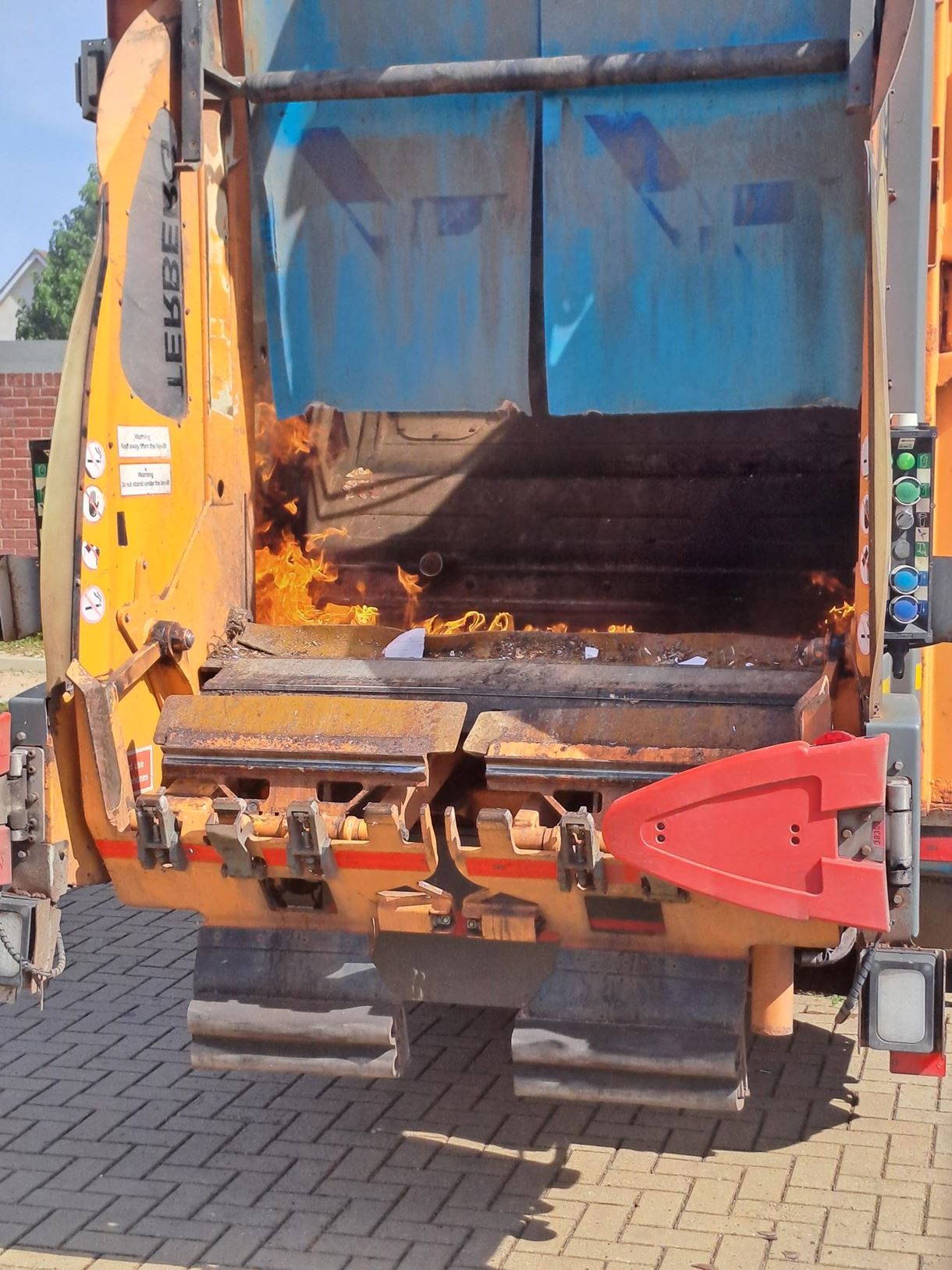 TVBC bin lorry fire