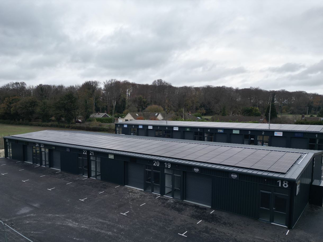 Solar Panels at Grateley Business Park