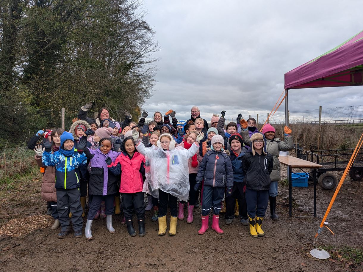 Mayor joins final tree planting programme for Andover’s schools at Bury Hill Meadows