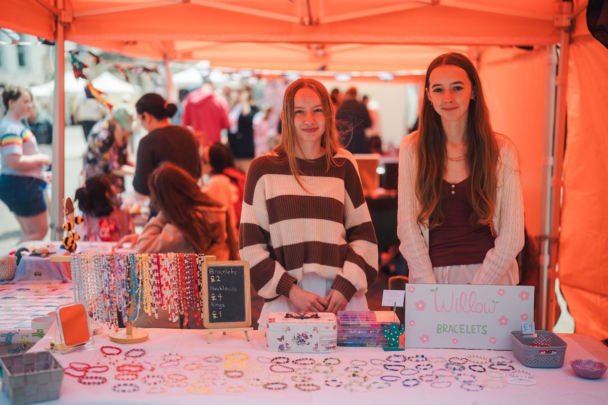 Willow Bracelets at the Young Traders market 2025