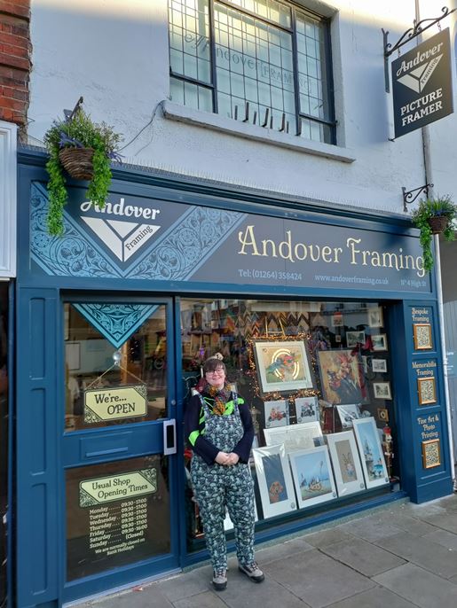 New shop frontage grant helps Andover business refresh its High Street presence